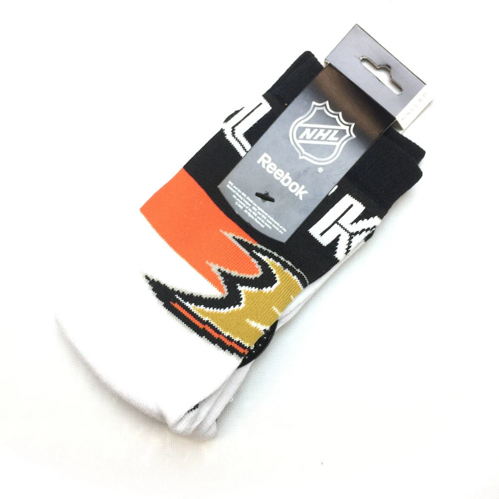 Chaussettes NHL Anaheim Ducks Blanches 3 Chaussettes NHL Anaheim Ducks Blanches